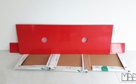 Lieferung der Silestone Waschtische Rosso Monza