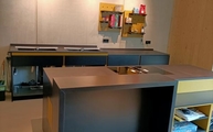 Küche in Berlin mit  Sirius Dekton Arbeitsplatten und Wischleisten