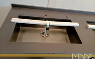 Sirius Dekton Arbeitsplatte mit Unterbauausschnitt