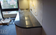 Silestone Steel poliert