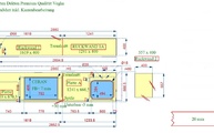 CAD Zeichnung der Dekton Arbeitsplatten und Rückwände