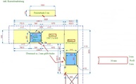 CAD Zeichnung der Silestone Arbeitsplatten und Fensterbank
