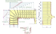CAD Zeichnung der Granit Treppen und Sockelleisten