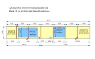 Zeichnung der Schiefer Küchenzeile 