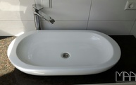 Keramikwaschbecken aus dem Suede Coffee Brown Granit Waschtisch 