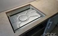 Ausschnitt in der Ars Beige Porcelanosa Arbeitsplatte