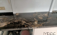Black Cosmic Granit Arbeitsplatte in 2 cm