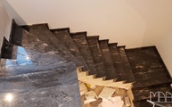 Granit Treppen Black Cosmic in Bonn verlegt