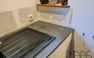 Bromo Dekton Arbeitsplatte mit Spüle