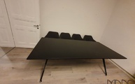 Montage der Level Tischplatte Calacatta Black in Bonn