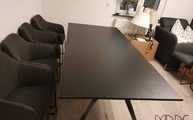 Level Tischplatte Calacatta Black in 1,2 cm