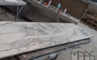 Produktion - Calacatta Manhatten Marmorplatte in 2 cm