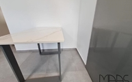 Calacatta Oro Infinity Tischplatte in Bonn montiert