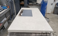Produktion - Chianca di Ostuni Infinity Arbeitsplatte und Gehrungsschürzen