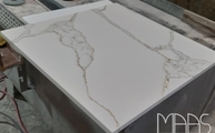 Produktion - Dream Calacatta Oro Dream Quarzagglo Arbeitsplatte