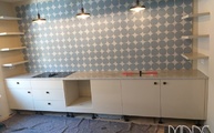Küchenzeile in Bonn mit Imperial White Granit Arbeitsplatten