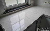 Montage der Lagoon Silestone Arbeitsplatten und Wischleisten in Bonn