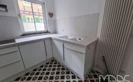 Lagoon Silestone Arbeitsplatte mit Spüle