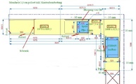 In Bonn montierte Granit Arbetsplatten - CAD Zeichnung