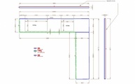 Zeichnung der Granit Arbeitsplatten