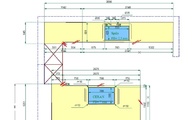 CAD Zeichnung der Granit Arbeitsplatten