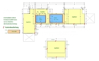 CAD Zeichnung der Küche in Bonn mit Dekton Arbeitsplatten
