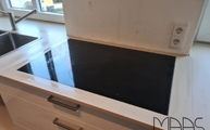 Ceranfeld in dere Sasea Dekton Arbeitsplatte