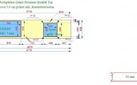 AutoCad Zeichnung der Granit Arbeitsplatte