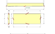 CAD Zeichnung der vier Marmor Trittstufen