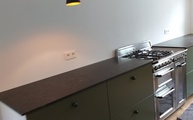 Küche in Bornheim mit Belgisch Granit Marmor Arbeitsplatten 
