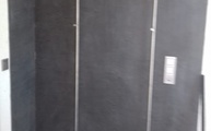 Apavisa Fliesen Equinox Anthracite an der Wand