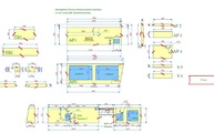 CAD Zeichnung für Silestone Arbeitsplatten Arden Blue