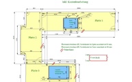 CAD Zeichnung der drei Dekton Arbeitsplatten