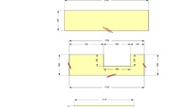 CAD Zeichnung der Silestoneplatten