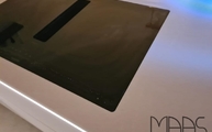 Ceranfeld in der Desert Silver Silestone Arbeitsplatte