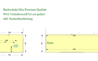 CAD Zeichnung der Rückwände in Brüggen