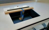 Unterbauspüle in der Ethereal Glow Silestone Arbeitsplatte