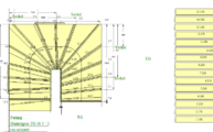 CAD Zeichnung der Treppe im EG