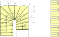 CAD Zeichnung der Treppe im DG