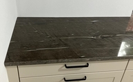 Polierte Brown Silk Granit Arbeitsplatte