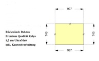 Zeichnung de Dekton Rückwand