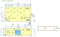 CAD Zeichnung der Silestone Arbeitsplatte und Rückwand