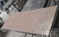 Produktion - Polierte Rosa Perlino Marmor Tischplatte