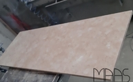 Produktion - 2 cm dicke Rosa Perlino Marmor Tischplatte