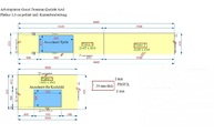 CAD Zeichnug Granit Arbeitsplatten und Inselplatte