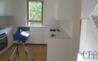 Montage der Silestone Blanco Norte Arbeitsplatten