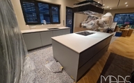 Küche in Darmstadt mit Moone Dekton Arbeitsplatten