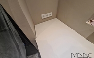 Schrägschnitte in der Moone Dekton Arbeitsplatte