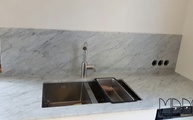 Marmor Bianco Carrara C Rückwand