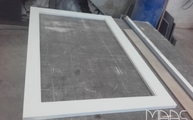 Produktion - Dekton Arbeitsplatte Halo mit Ausschnitt